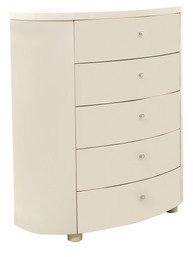 HomeTown Legend High Gloss Chest Of Drawers In Beige Finish