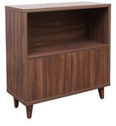 HomeTown Lewis Open Multipurpose Cabinet In Walnut Colour