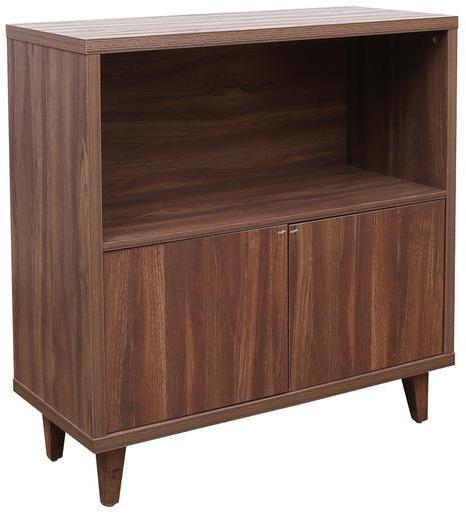 HomeTown Lewis Open Multipurpose Cabinet in Walnut Colour