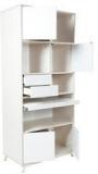 HomeTown Lumen Study & Bookcase In White And Pine Colour