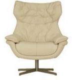 Hometown Luxor Half Leather Chair Beige