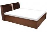 HomeTown Magna Queen Size Bed with Storage in Walnut Finish