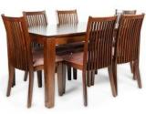 HomeTown Metro Six Seater Dining Set In Espresso Colour