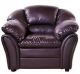 HomeTown Milano One Seater Sofa In Brown Colour