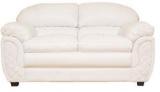 HomeTown Mirage Leatherite Two Seater Sofa In White Colour