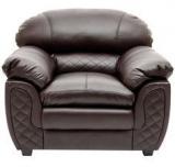 HomeTown Mirage One Seater Sofa In Brown Colour