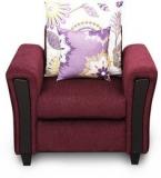 HomeTown Mist One Seater Sofa In Wine Colour