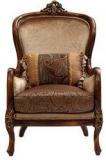 Hometown Monarch Solidwood One Seater Sofa In Brown Finish