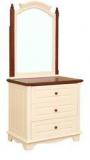 HomeTown Montana Solidwood Dresser With Mirror In White & Coffee Colour