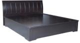 HomeTown Mozart Queen Bed With Half Hydraulic Storage In Wenge Colour