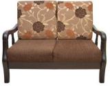 HomeTown Phoenix Solidwood Two Seater Sofa In Brown Colour