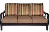 HomeTown Phoneix Three Seater Sofa In Brown Colour