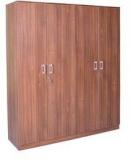 HomeTown Premier Four Door Wardrobe In Regato Walnut Colour