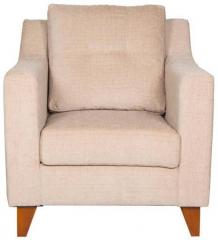 HomeTown Ravioli One Seater Sofa in Beige Colour