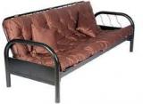 HomeTown Rockford Metal Sofa In Brown Colour