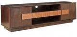 HomeTown Sienna Solidwood Entertainment Unit In Wenge & Oak Colour