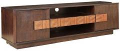 HomeTown Sienna Solidwood Entertainment Unit in Wenge & Oak Colour