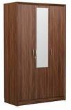 HomeTown Stark Three Door Wardrobe With Mirror In Walnut Colour