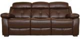 HomeTown Titan Leather Three Seater Sofa