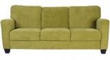 HomeTown Trent Fabric Three Seater Sofa In Lime Green Colour