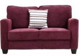 HomeTown Trent Fabric Two Seater Sofa In Purple Colour