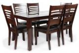 HomeTown Tripoli Six Seater Dining Set In Wenge Colour