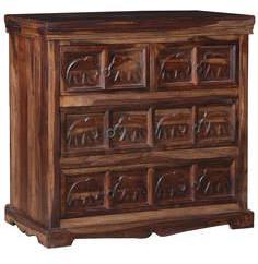 HomeTown Tuskar Chest Of Four Drawers In Walnut Finish