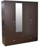 HomeTown Utsav Four Door Wardrobe With Mirror