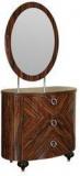 HomeTown Valencia High Gloss Dressing Table With Mirror In Wenge Colour