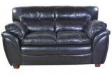 HomeTown Vega Leatherite 2 Seater Sofa In Black