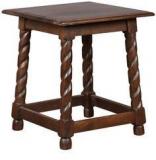 HomeTown Yin Solidwood Stool In Walnut Colour