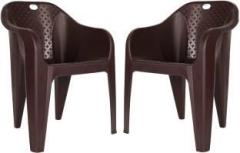 Homiboss Strong & sturdy chairs set of 2 Pieces Plastic Living Room Chair