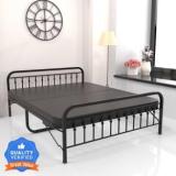 Honeytouch Folding with Mattress 6.25ft x 4ft Metal Double Bed