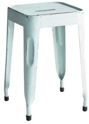 House Of Furniture Iron Stool In Accent Grey Colour