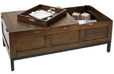 House Of Furniture Wooden Coffee Trunk/Table In Walnut Finish