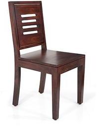 House Of Furniture Wooden Dining Chair In Mahogany Finish