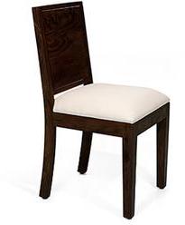 House Of Furniture Wooden Dining Chair With Cushion In Mahogany Finish