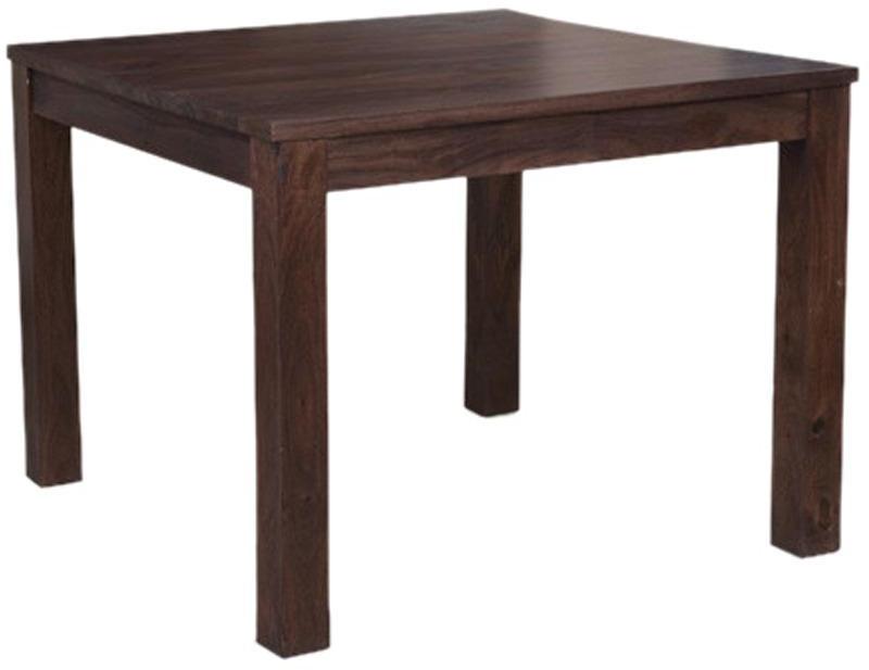 House of Furniture Wooden Four Seater Dining Table In Walnut Finish