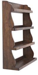 House Of Furniture Wooden Kitchen Rack In Walnut Finish