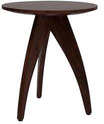 House Of Furniture Wooden Side Table In Walnut Finish