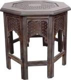 House Of Pataudi Wooden Handcrafted Carved Solid Folding Grey Coffee Table Solid Wood Side Table Solid Wood Side Table