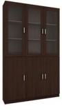 Housefull Bert Three Door Book Case In Oak Finish