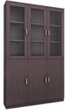 Housefull Bert Three Door Book Case In Wenge Finish