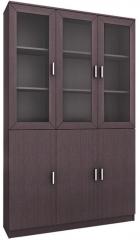 Housefull Bert Three Door Book Case in Wenge Finish