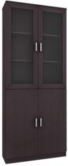 Housefull Bert Two Door Book Case in Wenge Finish