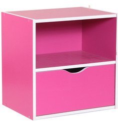 Housefull Geno Storage Shelf In Magenta Colour