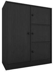 Housefull Lexus Kids Storage Cabinet In Black Oak Finish