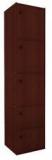 Housefull Mac Five Door Storage Unit In Mahogany Finish