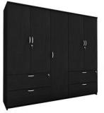 Housefull Marc Five Door Wardrobe With Drawer In Wenge Finish