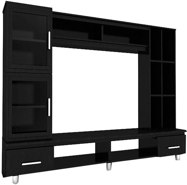 Housefull Sedron Display Wall Unit in Wenge Finish